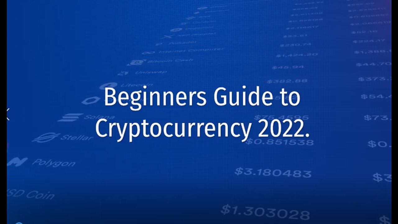 Make Money Online 2022-Beginners Guide To Cryptocurrency