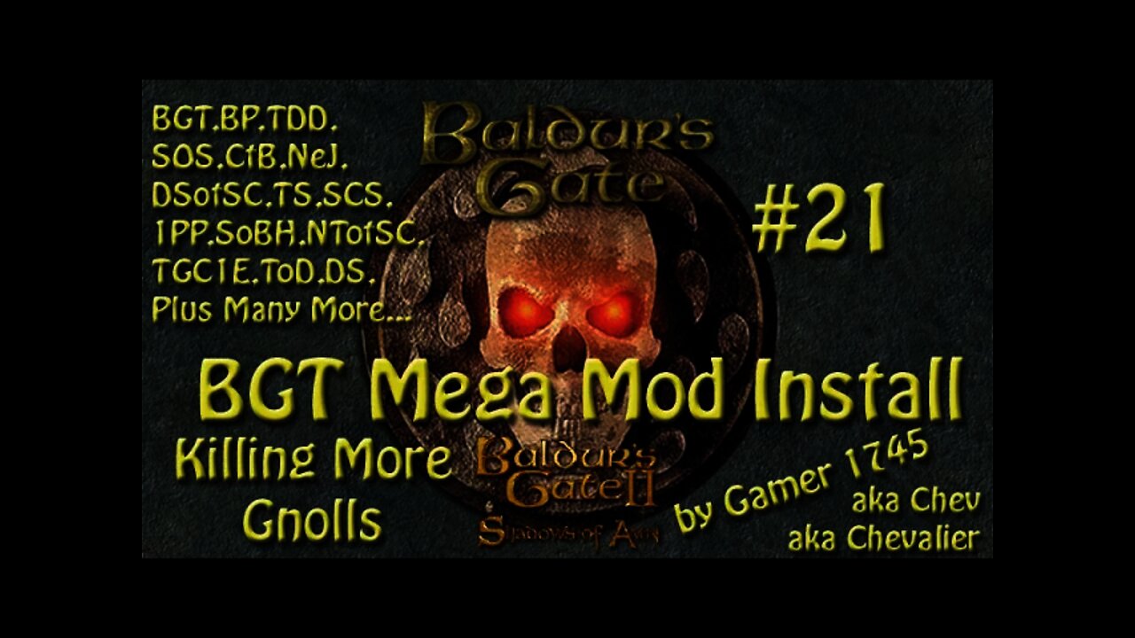 Let's Play Baldur's Gate Trilogy Mega Mod Part 21 - Killing More Gnolls