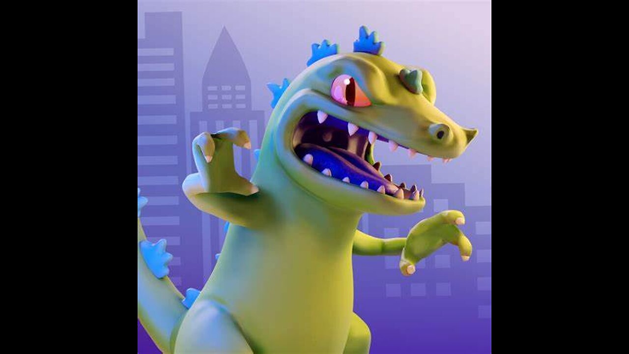 Nickelodeon All-Star Brawl Reptar Gameplay