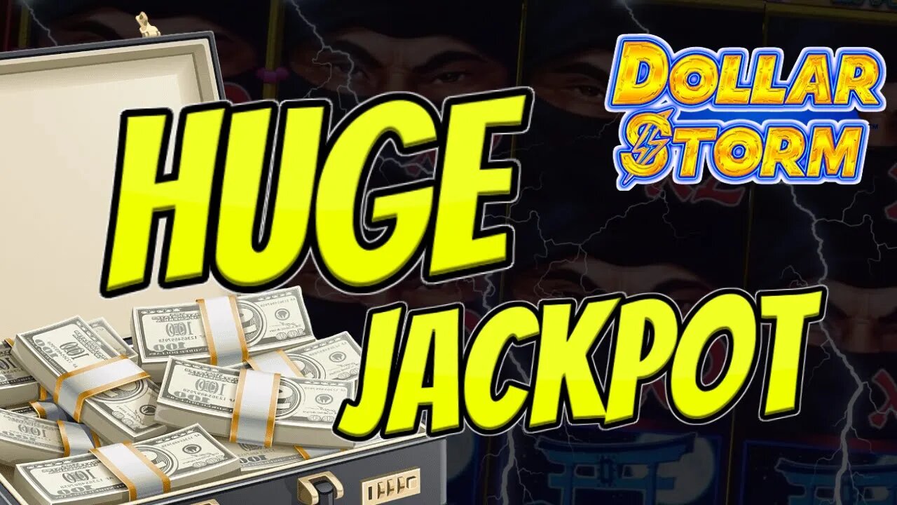 Huge Multiplier Jackpot Hit Playing High Limit Dollar Storm ⚡ Ninja Moon Max Bet $50 Spin