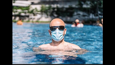 DOCTOR SUGGESTS MASK WEARING WHILST SWIMMING