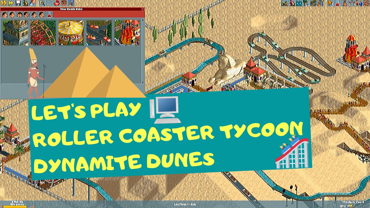 Rollercoaster Tycoon Video Game – [Let's Play] Dynamite Dunes – RCT Games Series Episode 2