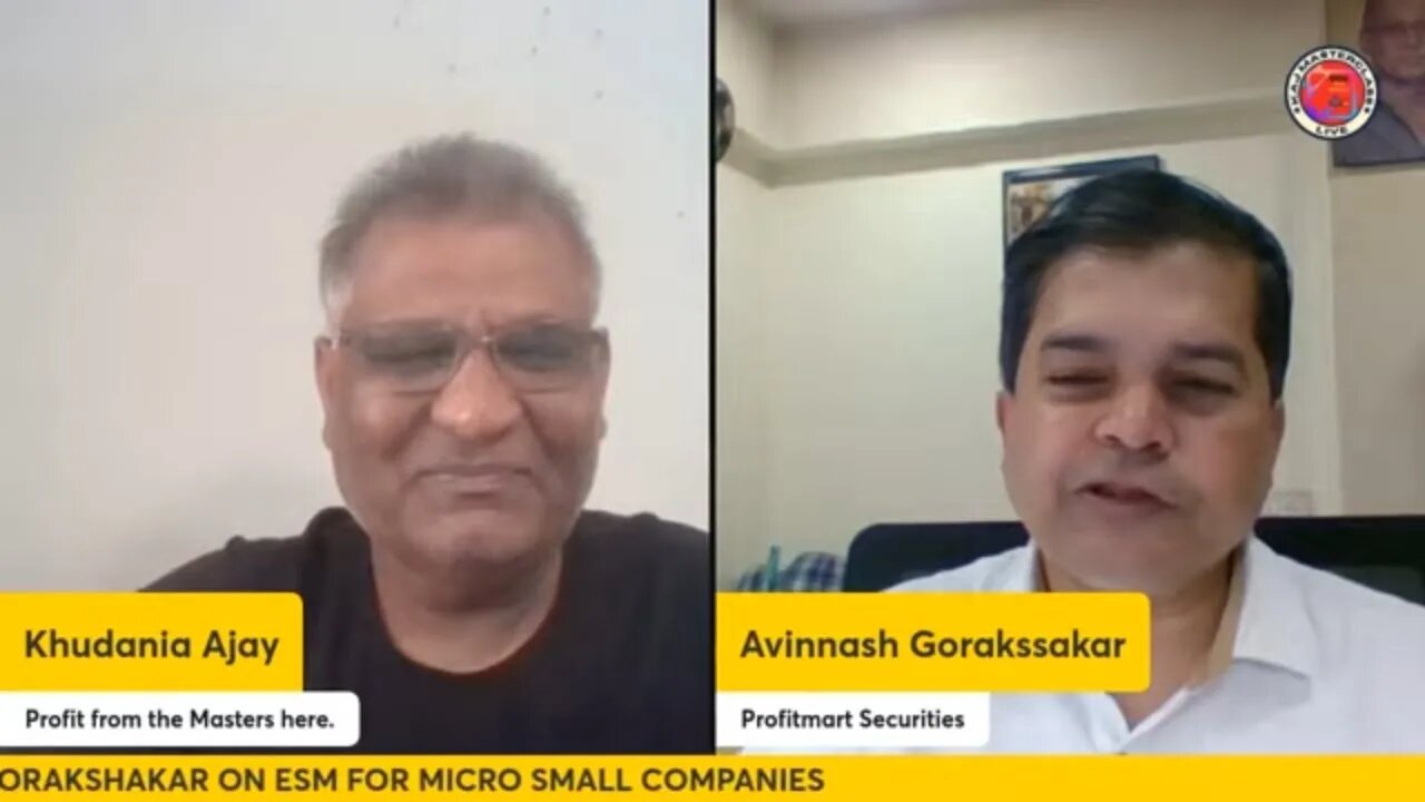 Quick Take (in Hindi): Avinash Gorakshakar on ESM for Micro Small Companies