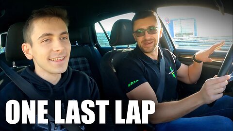 One Last Lap Before He Leaves. Thank You for Everything!
