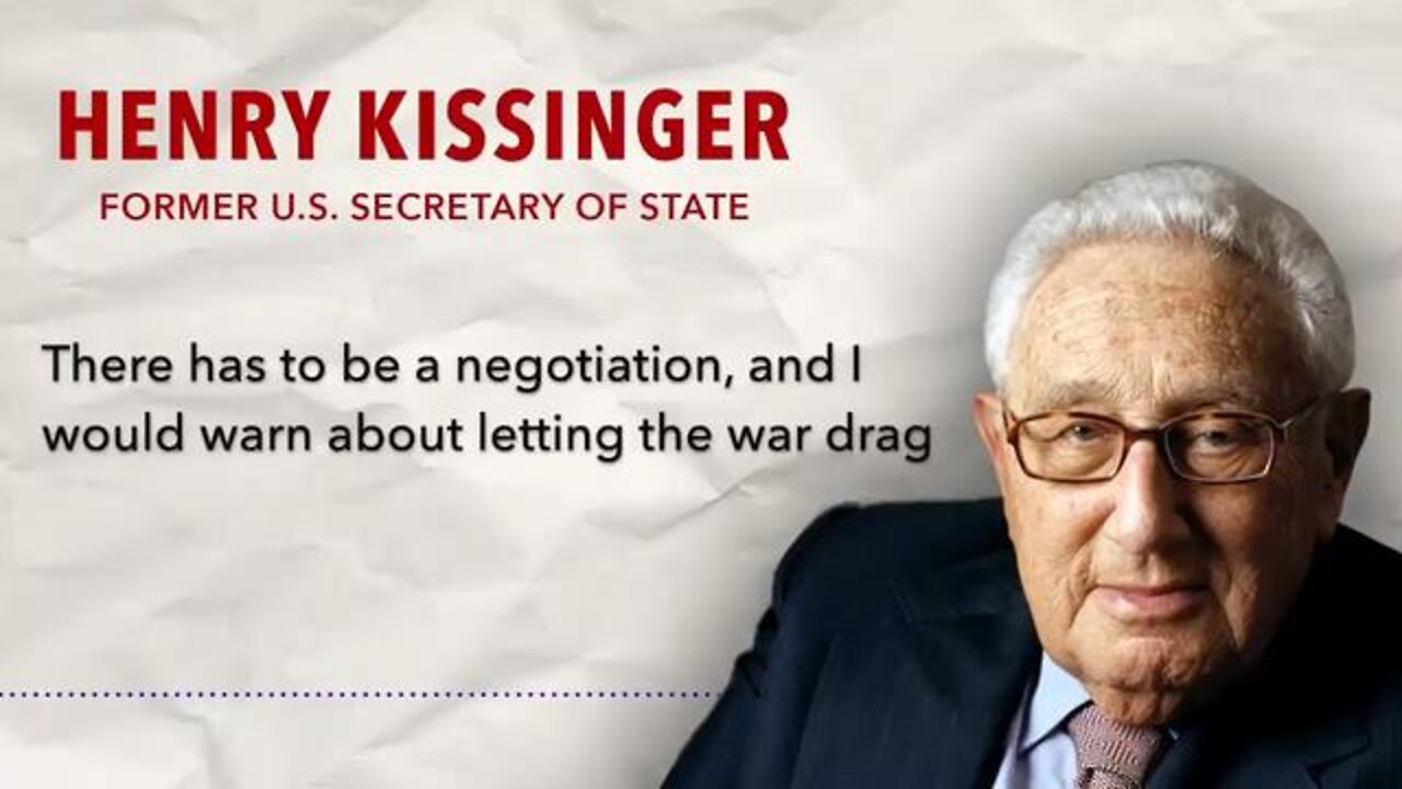 Henry Kissinger urges NATO to press for talks to end the war in Ukraine