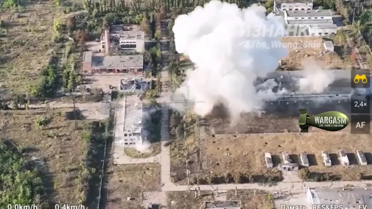 Russian X-38 missile used on warehouse at Avdeevka