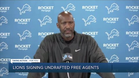 Lions signing undrafted free agents