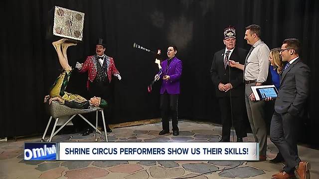 Shrine Circus on the AM Buffalo set