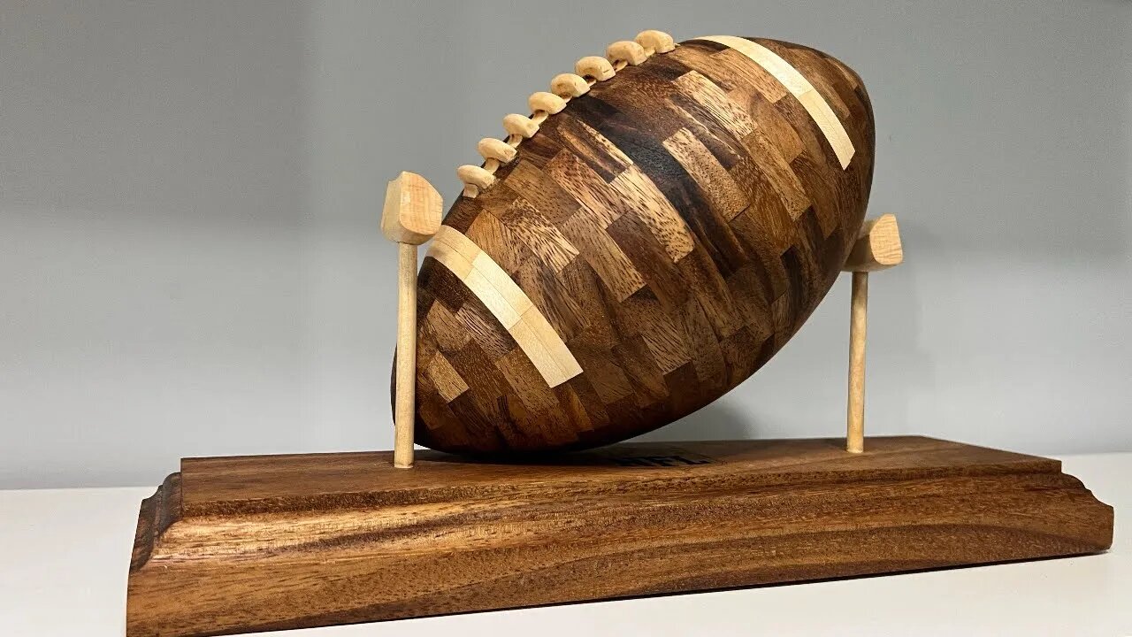 Can you find three error in this wooden Football ???