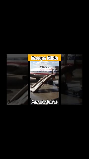 Watch Rare American Airlines #B777 Giant Escape Slide Shooting #Aviation #Fly #AeroArduino