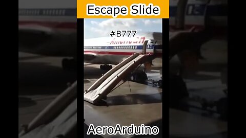 Watch Rare American Airlines #B777 Giant Escape Slide Shooting #Aviation #Fly #AeroArduino