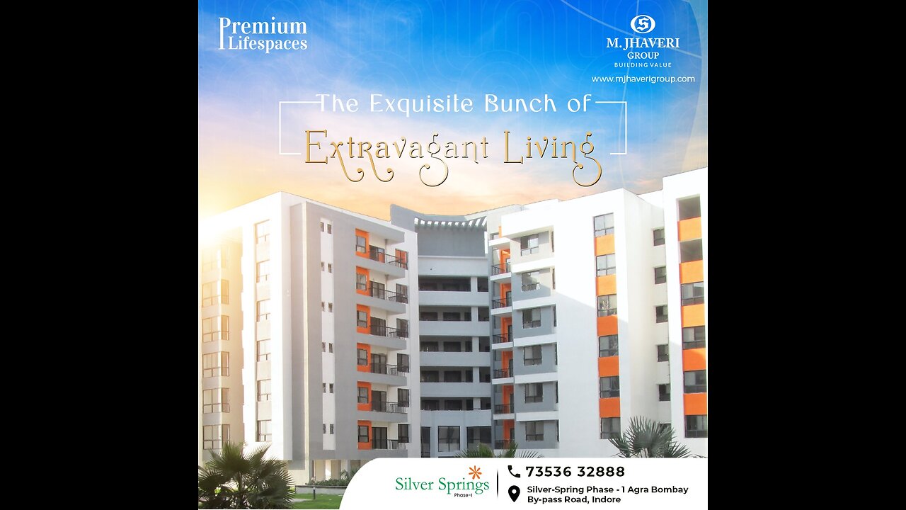 3 bhk Apartments In Indore - Premium Lifespaces - M. Jhaveri Group