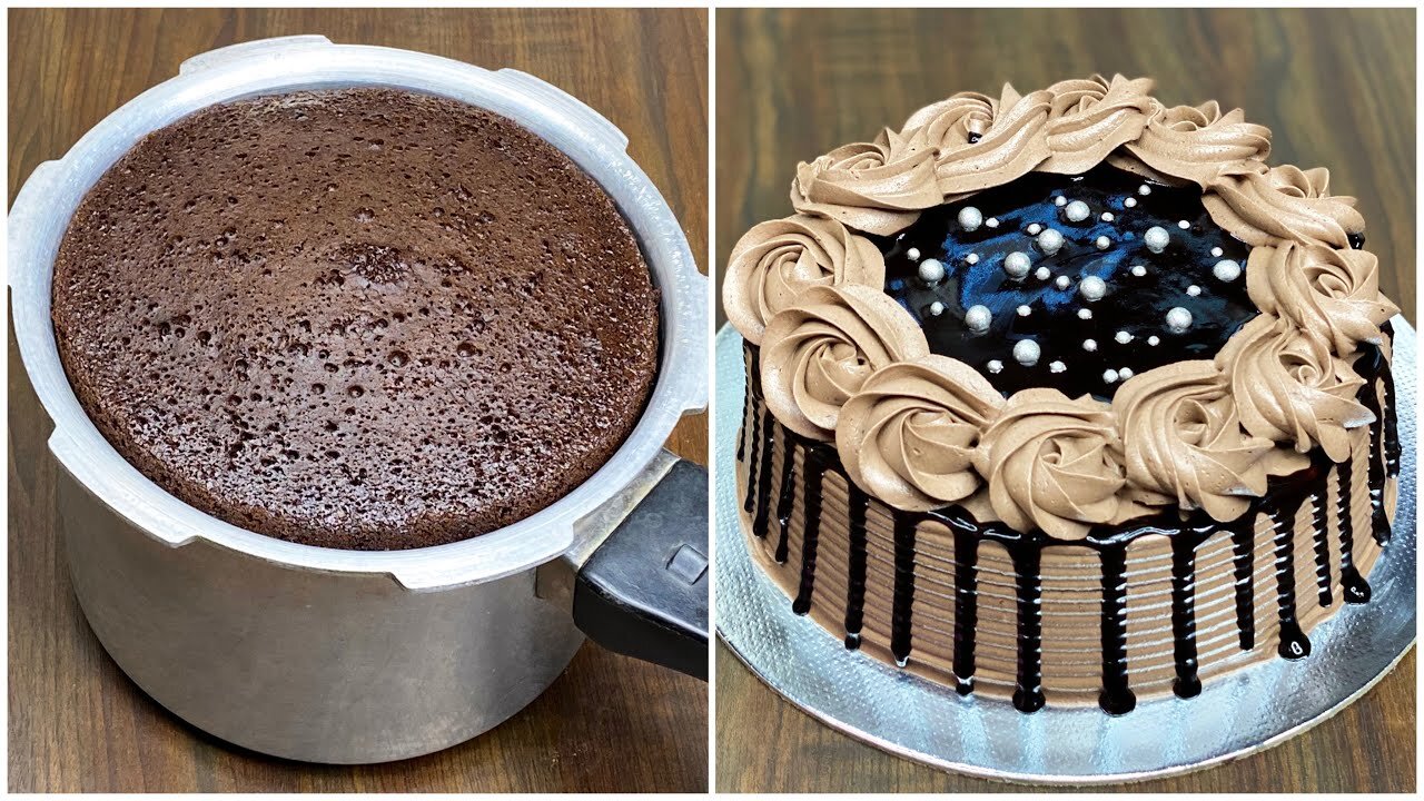 Chocolate Cake in Pressure Cooker | Chocolate Cake Without Oven | Birthday Cake Recipe