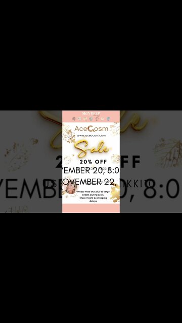 📣AceCosm 📣 📣20% OFF SALE. 📣Use Code: Nikki10 #shorts #blackfriday #beyonce #skincare