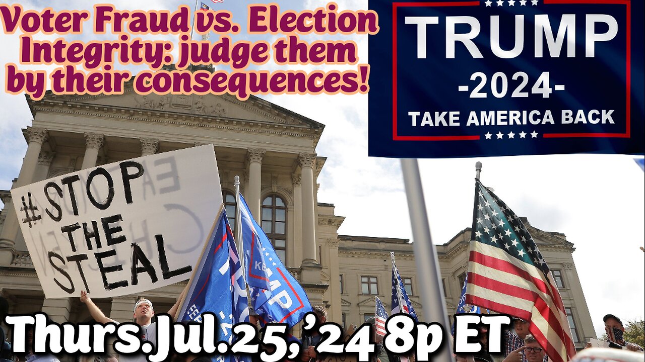 ON DEMAND! Aired- Jul.25,'24: Dem. Voter Fraud vs. Election Integrity, weaponized election regulators - it's an American Disaster! Rigged Elections + Stuffed Ballots with little evidence to follow. It's a BLIND SPOT!