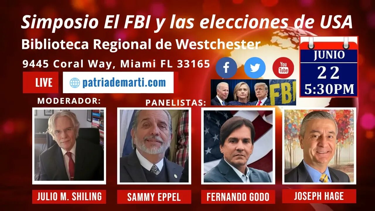 Invitación Simposio El FBI y las eleciones de USA