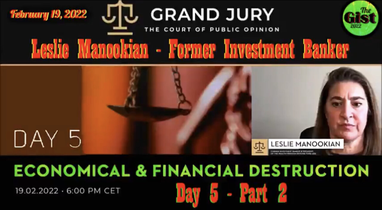 Grand Jury - Day 5 Part 2 - Economical and Financial Destruction