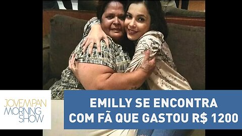 Emilly se encontra com fã que gastou R$ 1200 votando para sua vitória | Morning Show