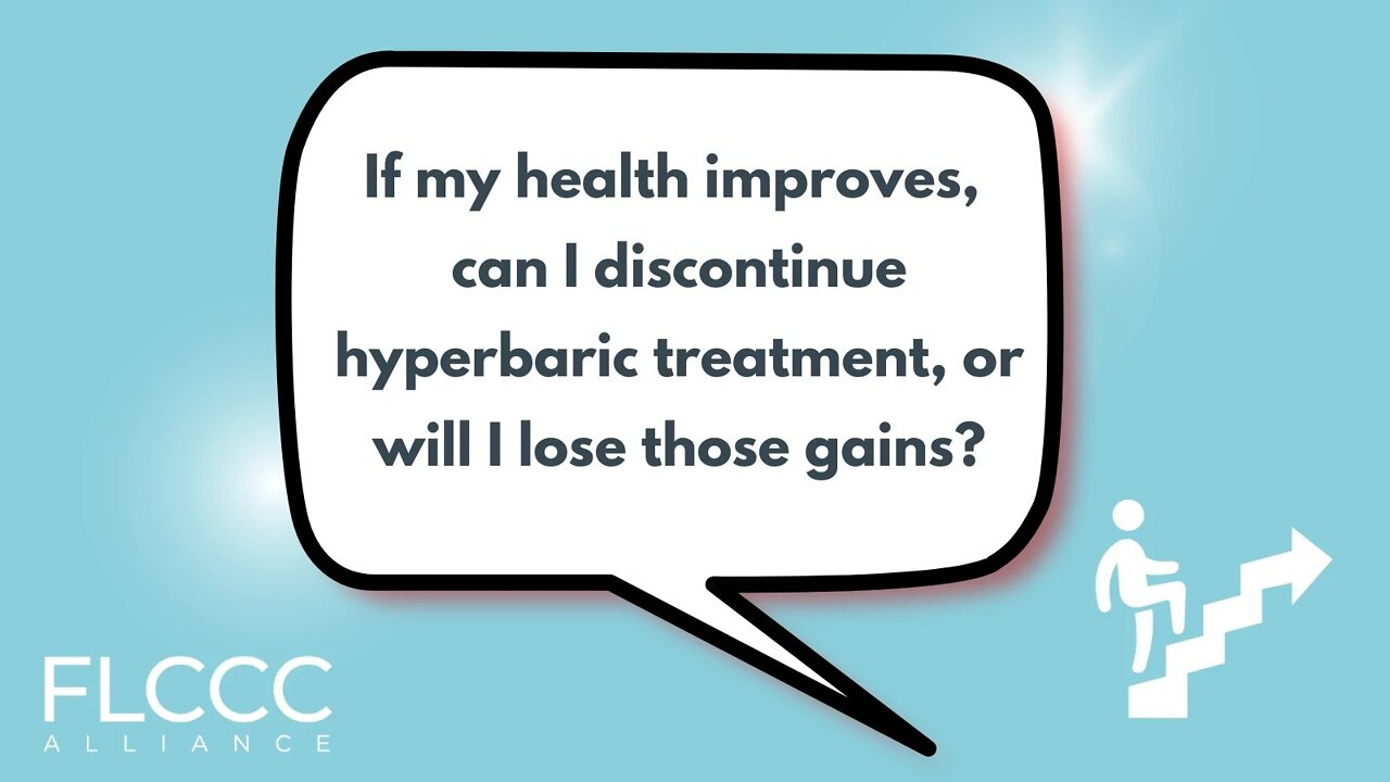 If my health improves, can I discontinue hyperbaric treatment, or will I lose those gains?