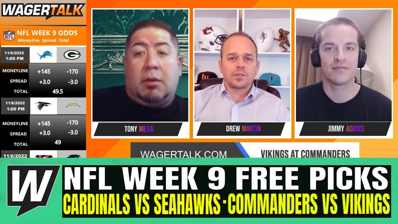 Cardinals vs Seahawks | Commanders vs Vikings | Predictions and Picks | NFL Betting Preview Week 9
