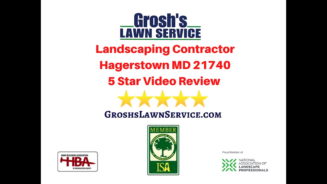 Landscaping Review Hagerstown MD Video 5 Star Review Contractor