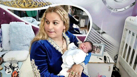 Welcoming newborn baby boy
