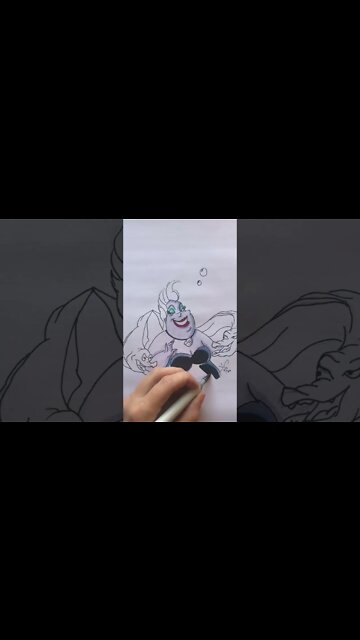 Poor Unfortunate Soul #copicmarkers #disney #mermaid
