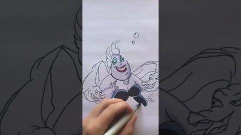 Poor Unfortunate Soul #copicmarkers #disney #mermaid