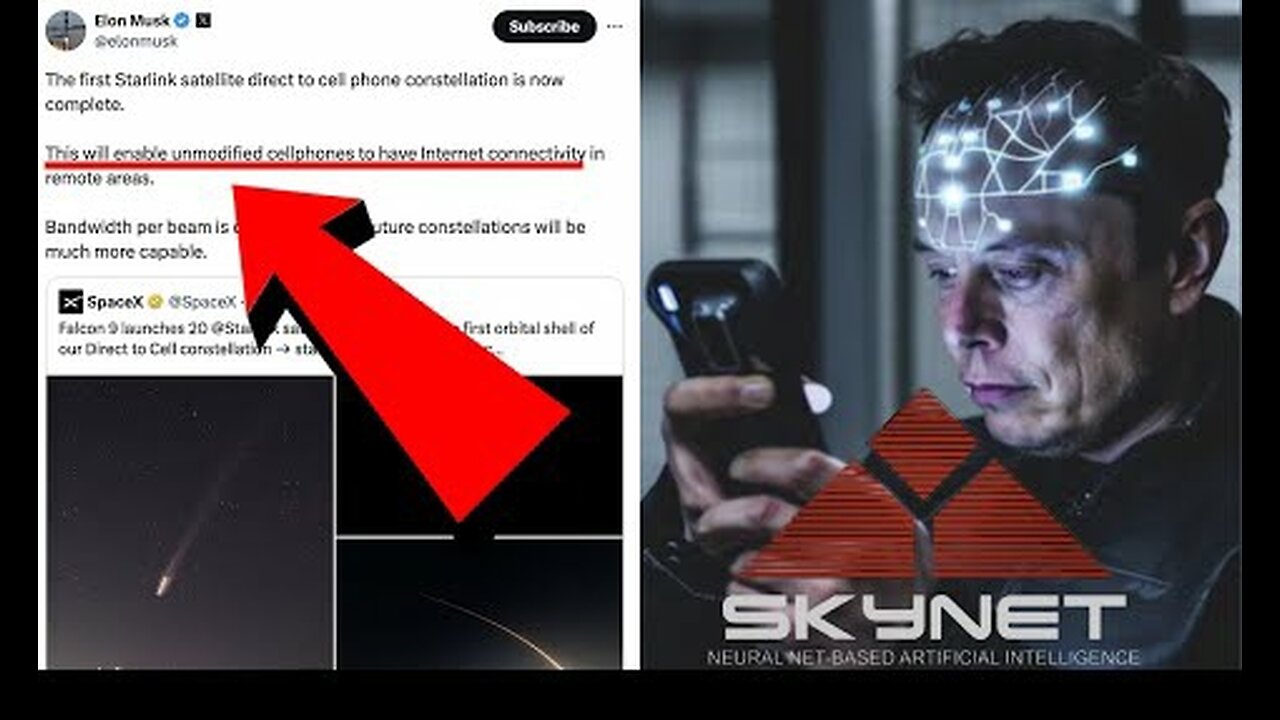 NO E"X"CAPE! STARLINK Can Now "ENABLE UNMODIFIED CELLPHONES" as We Move Closer to SKYNET!