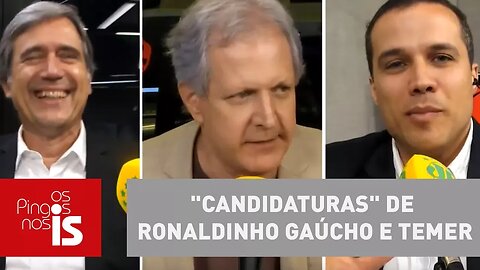 Felipe, Villa e Augusto comentam "candidaturas" de Ronaldinho Gaúcho e Temer