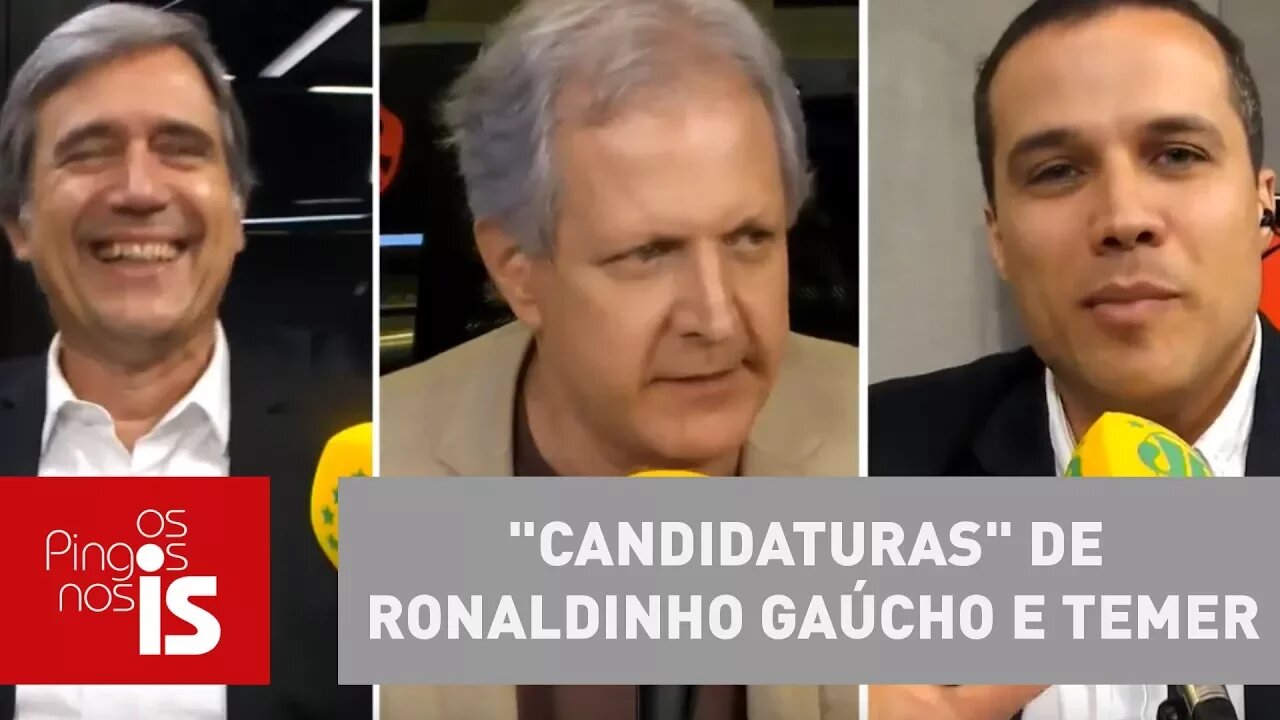 Felipe, Villa e Augusto comentam "candidaturas" de Ronaldinho Gaúcho e Temer