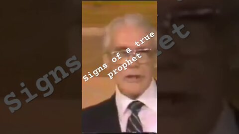 Signs of a True Prophet - Leonard Ravenhill
