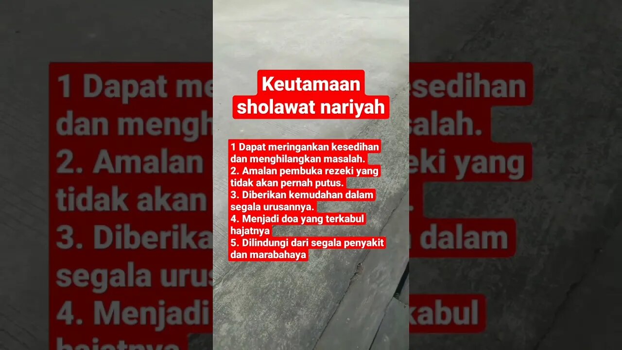 5 keutamaan yang akan didapat jika mengamalkan sholawat nariyah #shorts #dakwah