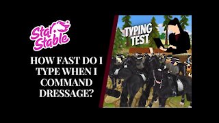 How Quickly Does An SSO Dressage Commander Type?! + TYPING TIPS Star Stable Quinn Ponylord