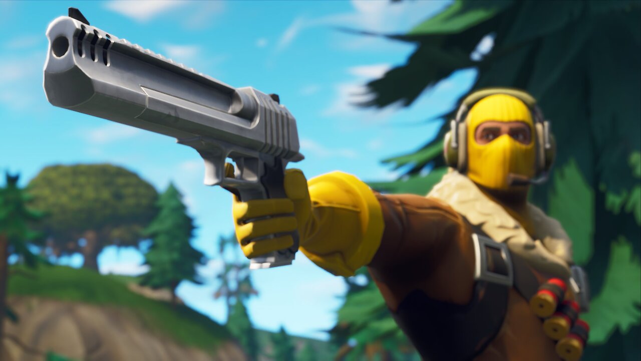 fortnite hand canon headshot in mid air 🤌