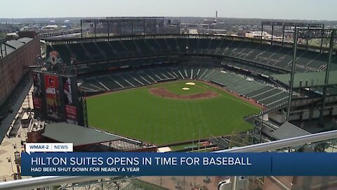 Hilton Suites opens in time for Orioles opening day