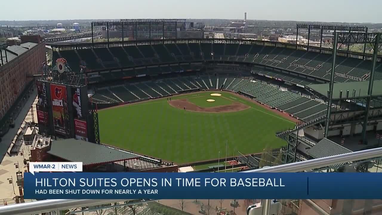 Hilton Suites opens in time for Orioles opening day