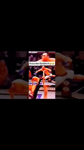 Accurate back kick to face #ytshorts #martialarts