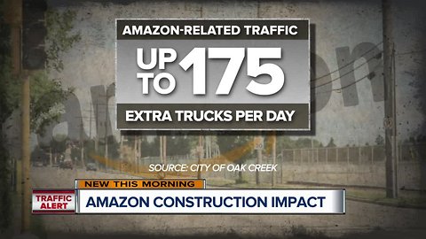 Major road construction coming ahead of Amazon's 2020 opening in Oak Creek