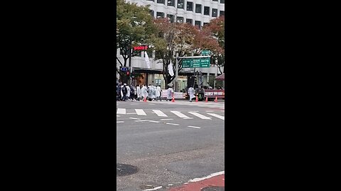 연금 개혁 도심 시위. 231109