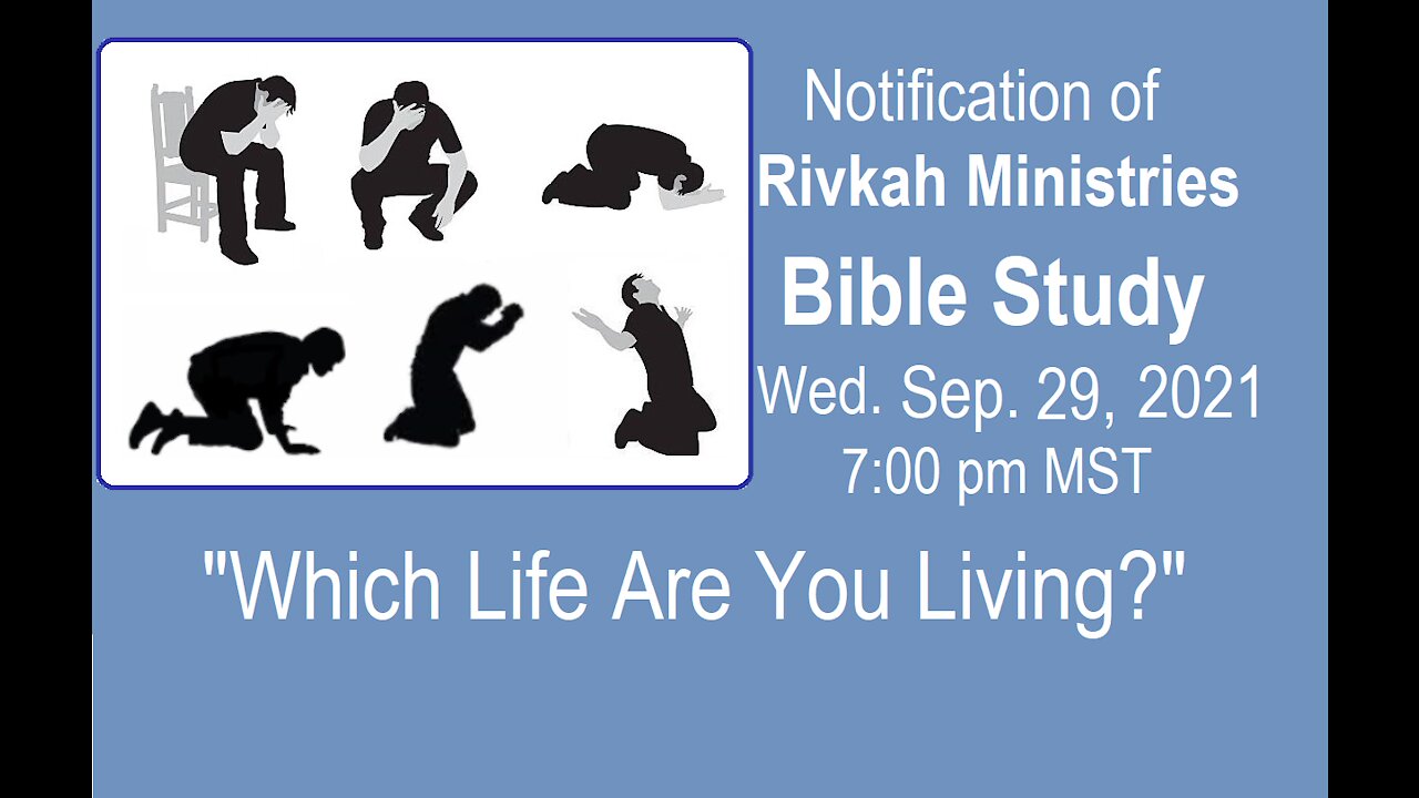 Which Life Are You living? LIVE 7:00 pm MST