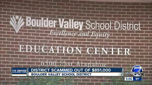 Scammer steals $850,000 from Colorado School District