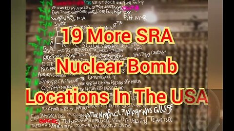 19 More SRA Nuclear Bomb Locations In The USA