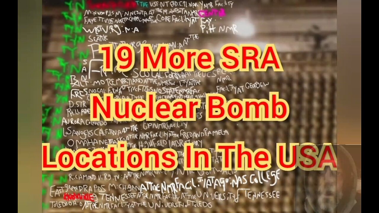 19 More SRA Nuclear Bomb Locations In The USA