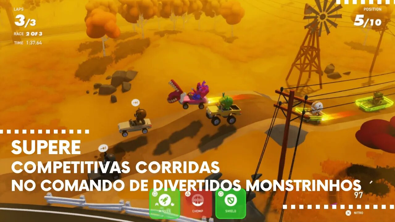 Monster Racing League - Supere Divertidas Corridas no Comando de Carismáticos Monstrinhos