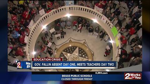 Day two of teacher walkout at the Capitol