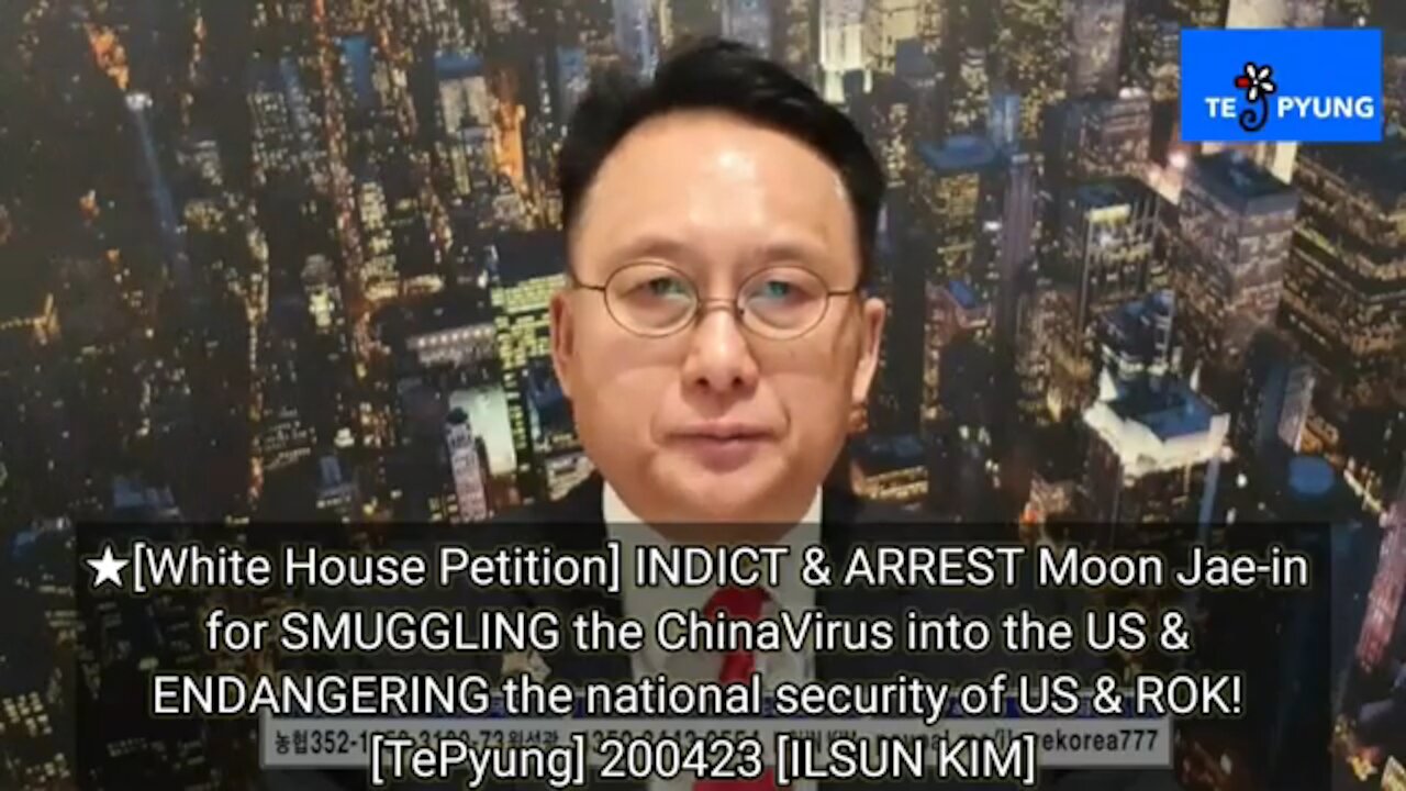 ★[White House Petition] INDICT & ARREST Moon Jae-in for SMUGGLING the ChinaVirus into the US[200423]