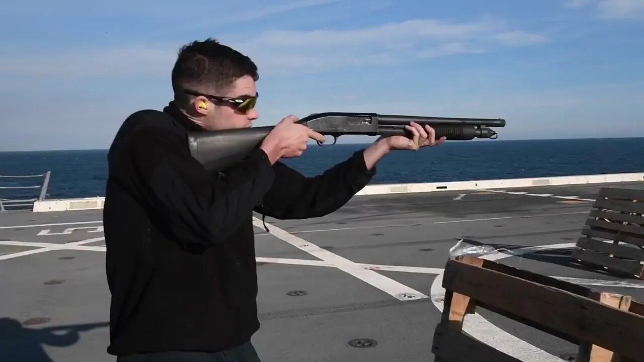 USS Arlington Sailors Conduct Live-Fire Training #Shorts