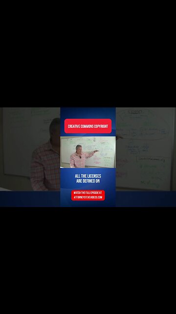 Creative Commons Copyright explained in this Short by Attorney Steve®