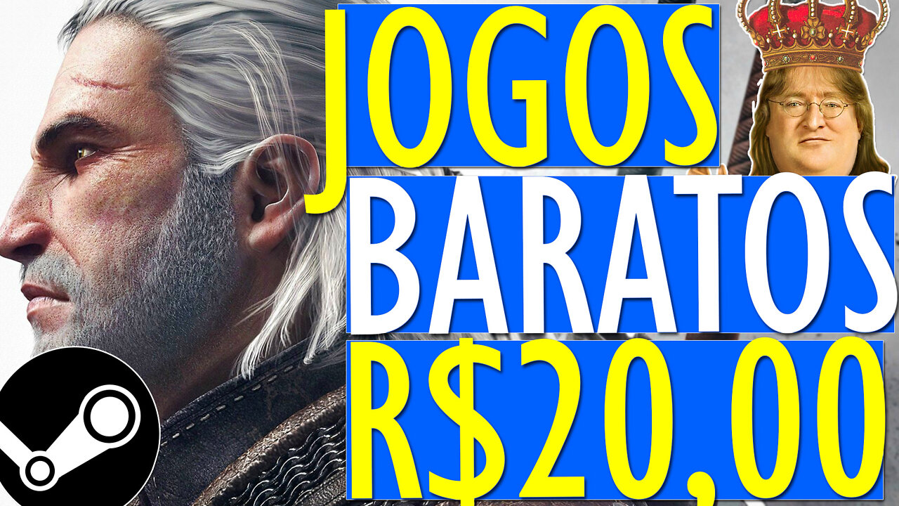 CONFIRA 43 EXCELENTES JOGOS BARATOS por MENOS de 20 REAIS AGORA no PC, JOGOS BARATOS na STEAM!!